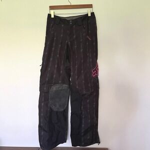 Fox Racing Switch Motocross Pants Black Pink Logo Print MX Gear Womens 32
